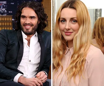 Russell Brand and Laura Gallacher