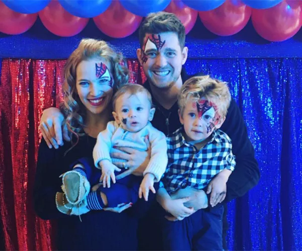 Michael Buble’s little superhero turns 4