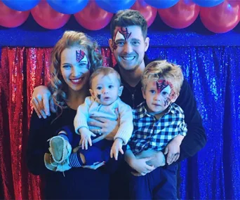 Michael Buble’s little superhero turns 4