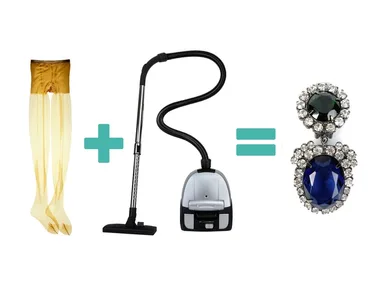 Nylons on vacuum to find lost jewelry.