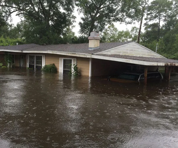 Firefighter's wedding dress only thing in whole house to survive Hurricane Harvey's carnage