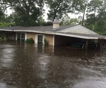 Firefighter's wedding dress only thing in whole house to survive Hurricane Harvey's carnage