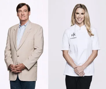 David Oldfield and Candice Warner 