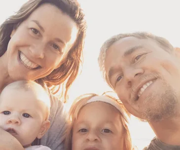 Alanis Morrisette and her family
