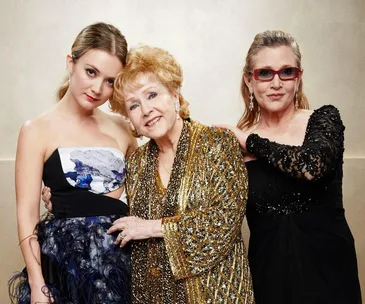 Billie Lourde, Debbie Reynolds and Carrie Fisher