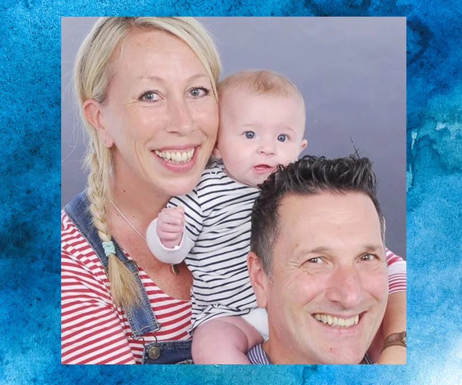 Tess Morten with her new family