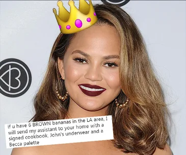 Chrissy Teigen's hilarious quest for brown bananas