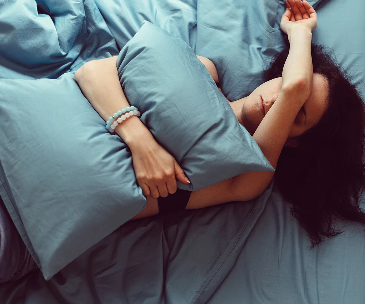 Woman suffering from a tension headache