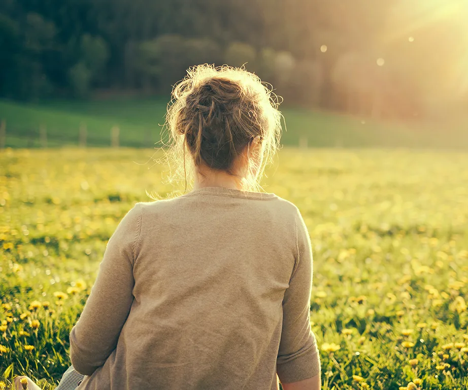 Woman with ovarian cancer