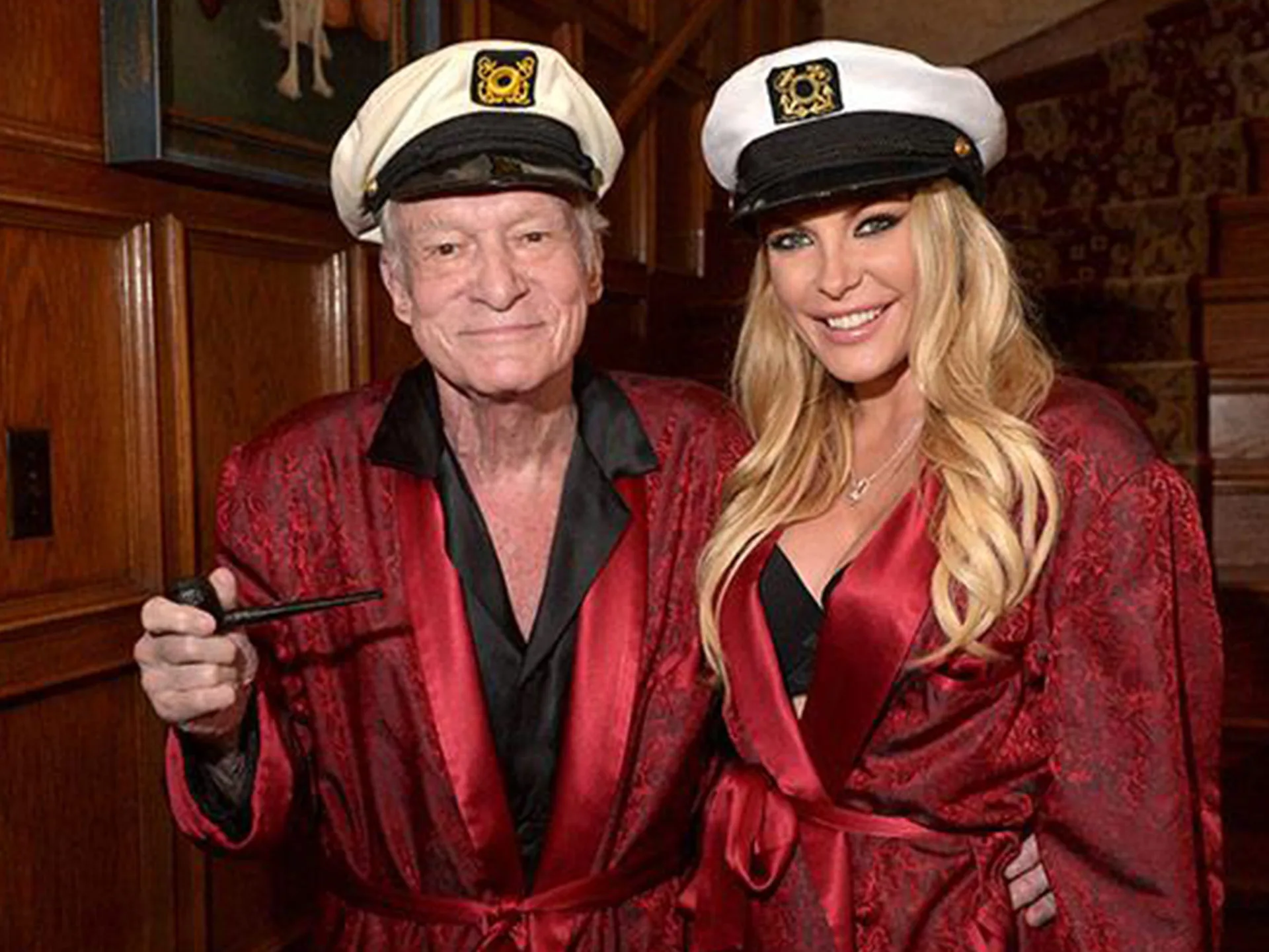 Hugh Hefner and Crystal Hefner