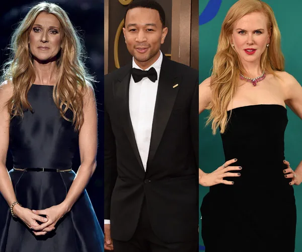 Celine Dion, John Legend, Nicole Kidman