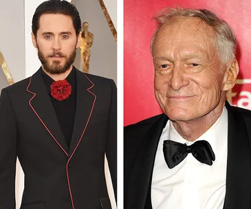 Jared Leto and Hugh Hefner