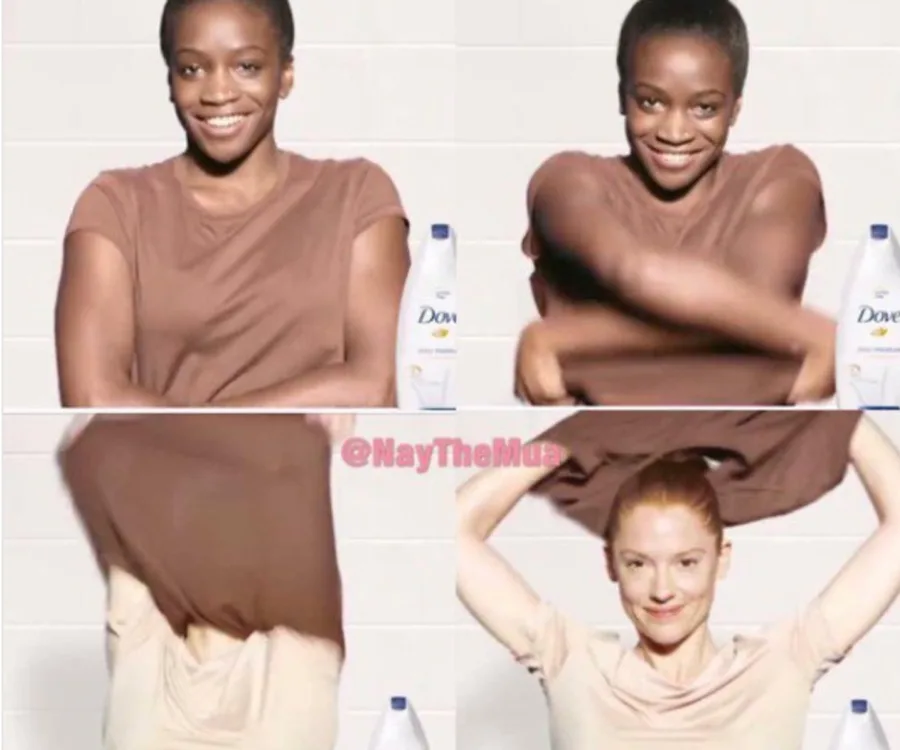 Racist Dove Facebook ad