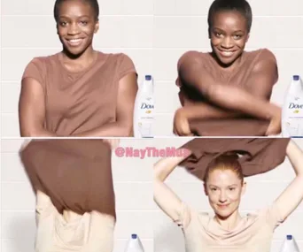 Racist Dove Facebook ad