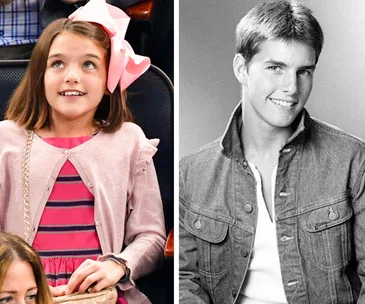 Suri and Tom Cruise
