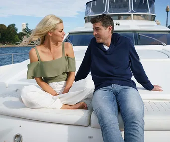 Sophie Monk and Stu Laundy
