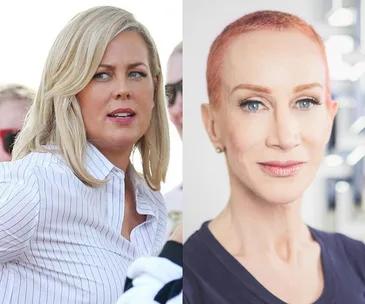 Samantha Armytage and Kathy Griffin