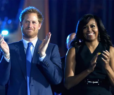 Prince Harry and Michelle Obama 