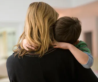 A mother and her son