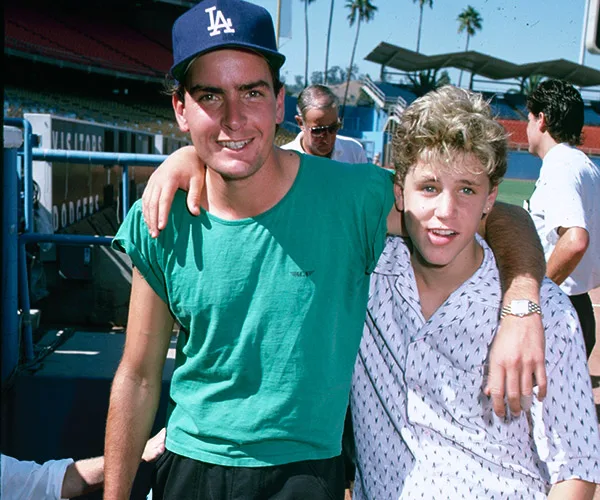Charlie Sheen and Corey Haim