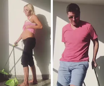 Sophie Monk and Stu Laundy