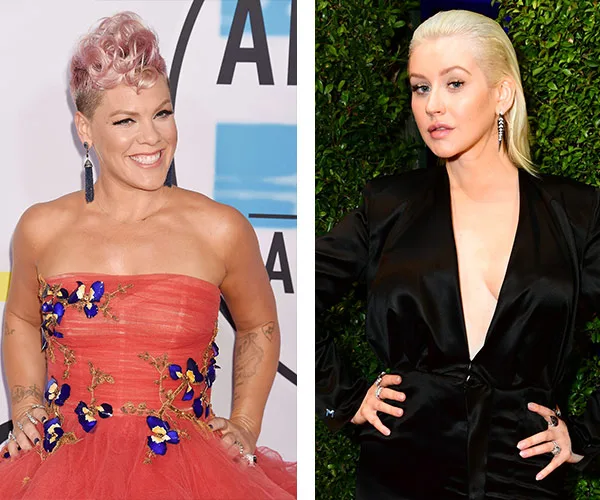 Pink and Christina Aguilera