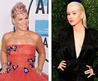 Pink and Christina Aguilera