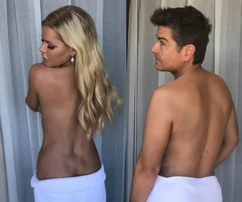 Sophie Monk and Stu Laundy