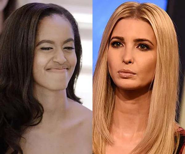 Malia Obama and Ivanka Trump