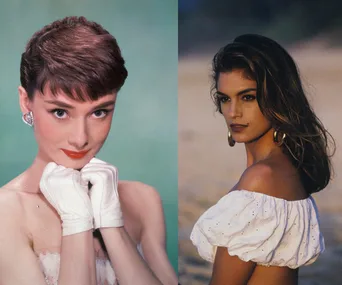 Unknown individuals in a vintage-style and beach-themed photograph.