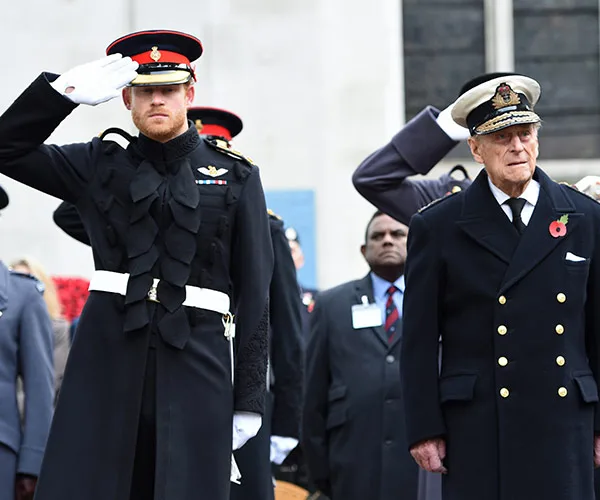 Prince Harry and Prince Philip