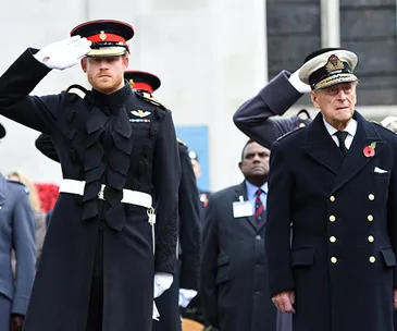 Prince Harry and Prince Philip