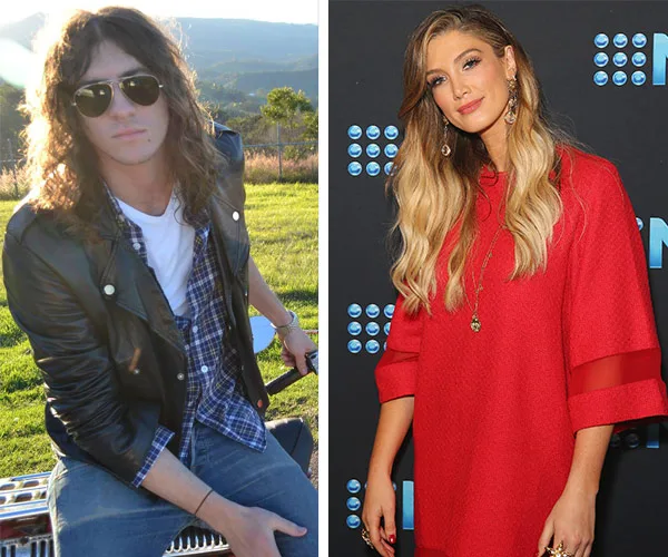 Delta Goodrem and Matthew Copley