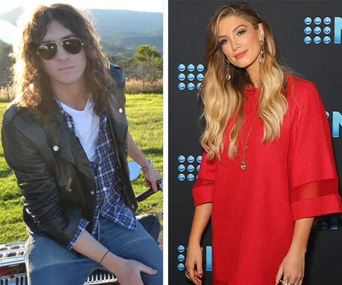 Delta Goodrem and Matthew Copley