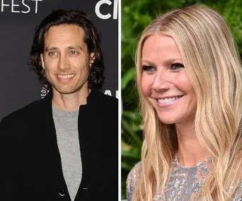 A man and a woman smiling in separate portraits, possibly related to engagement news.