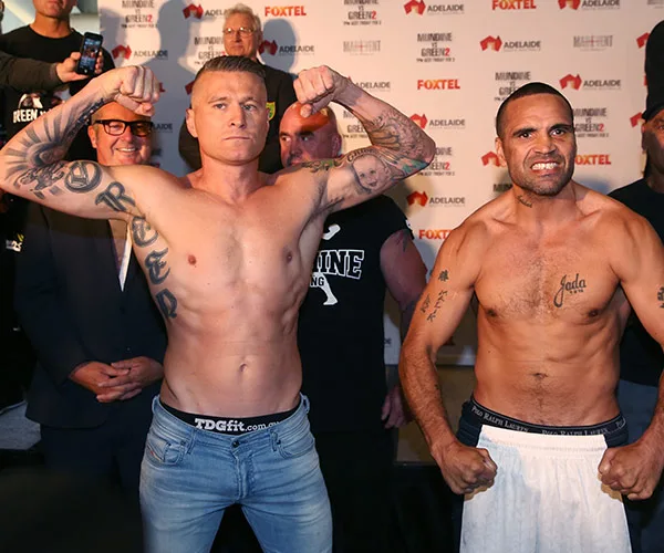 Danny Green and Anthony Mundine