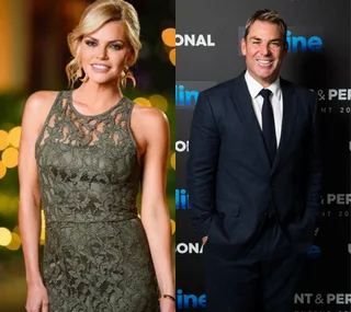 Sophie Monk and Shane Warne 