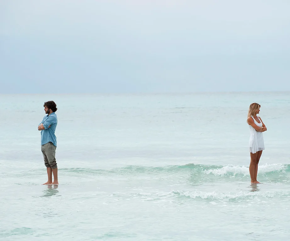 A husband on when his wife left him for another woman