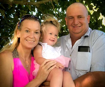 Dani, Alice-Rose and husband   