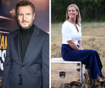 Liam Neeson and Kerry Armstrong