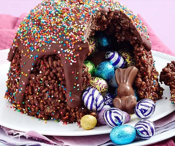 Easter egg hunt smash cake