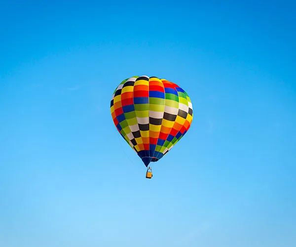 hot air balloon in the sky