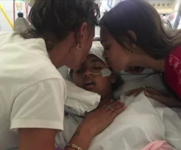Perth girl electrocuted when turning off tap makes remarkable step in recovery