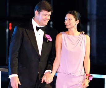 Erica Baxter and James Packer