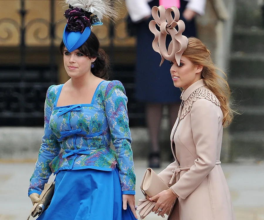 Royal wedding guests.