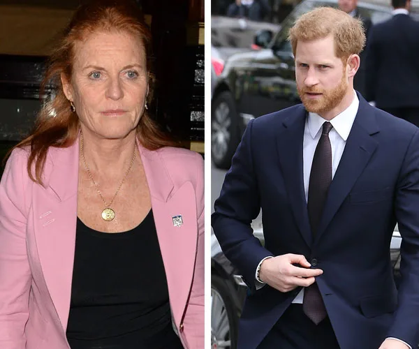 Prince Harry and Sarah Ferguson'