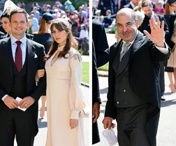 Suits cast are arriving at the royal wedding
