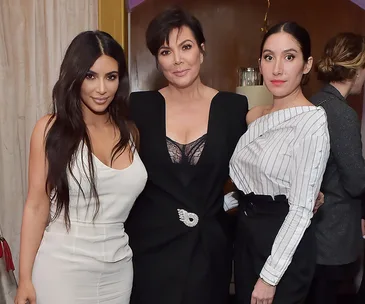 Jen Atkin with Kim Kardashian and Kris Jenner