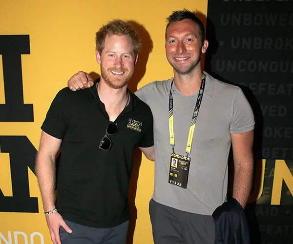 Prince Harry and Ian Thorpe