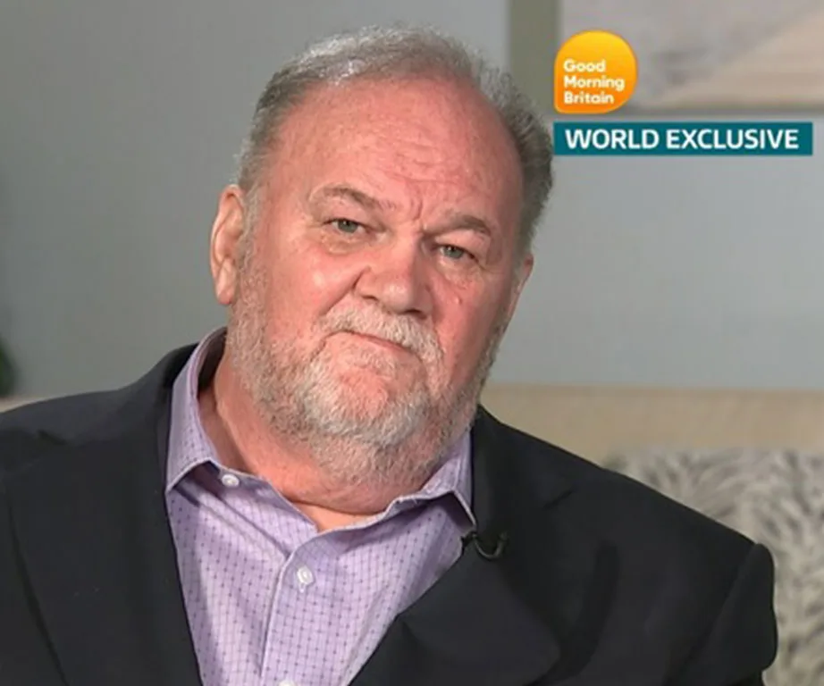 Senior man in a suit on "Good Morning Britain," labeled as a world exclusive interview.